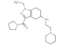 1-ethyl-N-[2-(1-piperidinyl)ethyl]-3-(1-pyrrolidinylcarbonyl)-4,5,6,7-tetrahydro-1H-indazol-5-amine