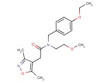 2-(3,5-dimethylisoxazol-4-yl)-N-(4-ethoxybenzyl)-N-(2-methoxyethyl)acetamide