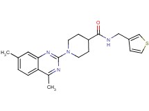 1-(4,7-dimethyl-2-quinazolinyl)-N-(3-thienylmethyl)-4-piperidinecarboxamide