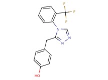 4-({4-[2-(trifluoromethyl)phenyl]-4H-1,2,4-triazol-3-yl}methyl)phenol