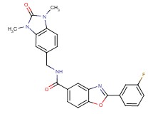 N-[(1,3-dimethyl-2-oxo-2,3-dihydro-1H-benzimidazol-5-yl)methyl]-2-(3-fluorophenyl)-1,3-benzoxazole-5-carboxamide