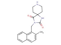 3-[(2-methyl-1-naphthyl)methyl]-1,3,8-triazaspiro[4.5]decane-2,4-dione