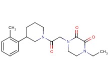 1-ethyl-4-{2-[3-(2-methylphenyl)piperidin-1-yl]-2-oxoethyl}piperazine-2,3-dione