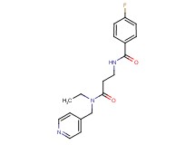 N-{3-[ethyl(pyridin-4-ylmethyl)amino]-3-oxopropyl}-4-fluorobenzamide