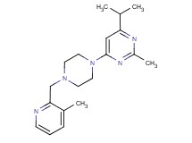 4-isopropyl-2-methyl-6-{4-[(3-methylpyridin-2-yl)methyl]piperazin-1-yl}pyrimidine