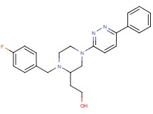2-[1-(4-fluorobenzyl)-4-(6-phenyl-3-pyridazinyl)-2-piperazinyl]ethanol
