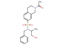 2-acetyl-N-benzyl-N-(2-hydroxy-1-methylethyl)-1,2,3,4-tetrahydroisoquinoline-7-sulfonamide