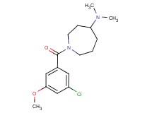 1-(3-chloro-5-methoxybenzoyl)-N,N-dimethyl-4-azepanamine