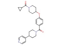 4-[1-(4-{[1-(cyclopropylcarbonyl)-4-piperidinyl]oxy}benzoyl)-4-piperidinyl]pyridine