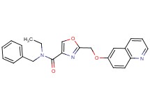 N-benzyl-N-ethyl-2-[(6-quinolinyloxy)methyl]-1,3-oxazole-4-carboxamide
