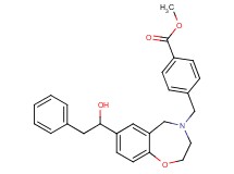 methyl 4-{[7-(1-hydroxy-2-phenylethyl)-2,3-dihydro-1,4-benzoxazepin-4(5H)-yl]methyl}benzoate