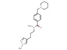 N-methyl-N-[3-(1-methyl-1H-pyrazol-4-yl)propyl]-4-(1-piperidinylmethyl)benzamide
