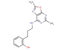 2-{3-[(2,5-dimethyl[1,3]oxazolo[5,4-d]pyrimidin-7-yl)amino]propyl}phenol