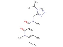 6-ethyl-N-[(4-isopropyl-4H-1,2,4-triazol-3-yl)methyl]-N,1,5-trimethyl-2-oxo-1,2-dihydro-3-pyridinecarboxamide