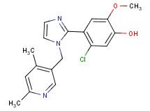5-chloro-4-{1-[(4,6-dimethylpyridin-3-yl)methyl]-1H-imidazol-2-yl}-2-methoxyphenol