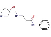 N~3~-[(3-hydroxy-3-pyrrolidinyl)methyl]-N~1~-phenyl-beta-alaninamide dihydrochloride