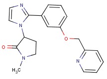 1-methyl-3-{2-[3-(pyridin-2-ylmethoxy)phenyl]-1H-imidazol-1-yl}pyrrolidin-2-one