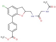 methyl 4-(2-{[(N-acetylglycyl)amino]methyl}-5-chloro-2,3-dihydro-1-benzofuran-7-yl)benzoate