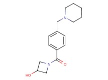 1-[4-(piperidin-1-ylmethyl)benzoyl]azetidin-3-ol