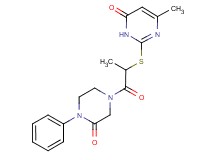 6-methyl-2-{[1-methyl-2-oxo-2-(3-oxo-4-phenyl-1-piperazinyl)ethyl]thio}-4(3H)-pyrimidinone