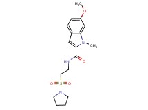 6-methoxy-1-methyl-N-[2-(pyrrolidin-1-ylsulfonyl)ethyl]-1H-indole-2-carboxamide