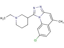 8-chloro-1-(1-ethyl-3-piperidinyl)-5-methyl[1,2,4]triazolo[4,3-a]quinoline
