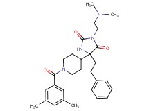 3-[2-(dimethylamino)ethyl]-5-[1-(3,5-dimethylbenzoyl)-4-piperidinyl]-5-(2-phenylethyl)-2,4-imidazolidinedione