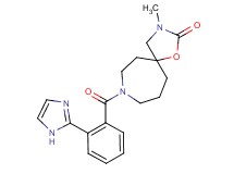 8-[2-(1H-imidazol-2-yl)benzoyl]-3-methyl-1-oxa-3,8-diazaspiro[4.6]undecan-2-one