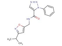 N-[(3-isopropylisoxazol-5-yl)methyl]-1-phenyl-1H-1,2,3-triazole-5-carboxamide