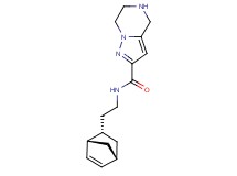 N-{2-[(1S*,2S*,4S*)-bicyclo[2.2.1]hept-5-en-2-yl]ethyl}-4,5,6,7-tetrahydropyrazolo[1,5-a]pyrazine-2-carboxamide
