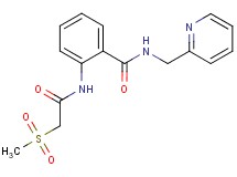 2-{[(methylsulfonyl)acetyl]amino}-N-(pyridin-2-ylmethyl)benzamide