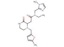 N-ethyl-2-{1-[(5-methyl-2-furyl)methyl]-3-oxo-2-piperazinyl}-N-[(1-methyl-1H-imidazol-2-yl)methyl]acetamide