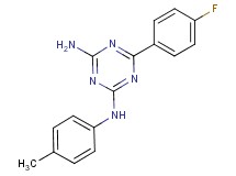 6-(4-fluorophenyl)-N-(4-methylphenyl)-1,3,5-triazine-2,4-diamine