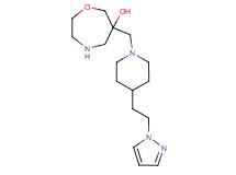 6-({4-[2-(1H-pyrazol-1-yl)ethyl]-1-piperidinyl}methyl)-1,4-oxazepan-6-ol dihydrochloride
