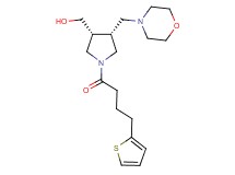 {(3R*,4R*)-4-(4-morpholinylmethyl)-1-[4-(2-thienyl)butanoyl]-3-pyrrolidinyl}methanol