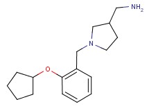 ({1-[2-(cyclopentyloxy)benzyl]pyrrolidin-3-yl}methyl)amine