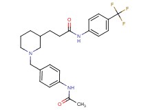 3-{1-[4-(acetylamino)benzyl]-3-piperidinyl}-N-[4-(trifluoromethyl)phenyl]propanamide
