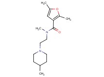 N,2,5-trimethyl-N-[2-(4-methyl-1-piperidinyl)ethyl]-3-furamide trifluoroacetate