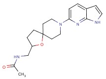 N-{[8-(1H-pyrrolo[2,3-b]pyridin-6-yl)-1-oxa-8-azaspiro[4.5]dec-2-yl]methyl}acetamide