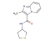 2-methyl-N-(tetrahydro-3-thienyl)imidazo[1,2-a]pyridine-3-carboxamide trifluoroacetate