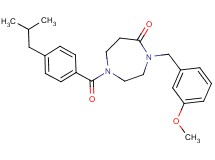 1-(4-isobutylbenzoyl)-4-(3-methoxybenzyl)-1,4-diazepan-5-one