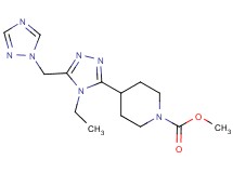 methyl 4-[4-ethyl-5-(1H-1,2,4-triazol-1-ylmethyl)-4H-1,2,4-triazol-3-yl]piperidine-1-carboxylate