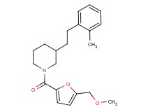 1-[5-(methoxymethyl)-2-furoyl]-3-[2-(2-methylphenyl)ethyl]piperidine