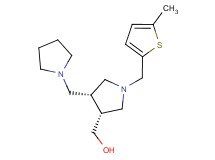 [(3R*,4R*)-1-[(5-methyl-2-thienyl)methyl]-4-(pyrrolidin-1-ylmethyl)pyrrolidin-3-yl]methanol
