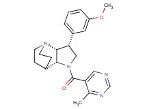 (3R*,3aR*,7aR*)-3-(3-methoxyphenyl)-1-[(4-methylpyrimidin-5-yl)carbonyl]octahydro-4,7-ethanopyrrolo[3,2-b]pyridine