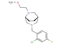 (1S*,5R*)-3-(2-chloro-4-fluorobenzyl)-6-(2-methoxyethyl)-3,6-diazabicyclo[3.2.2]nonane
