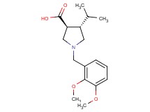(3S*,4S*)-1-(2,3-dimethoxybenzyl)-4-isopropyl-3-pyrrolidinecarboxylic acid