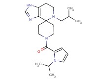 5-isobutyl-1'-[(1-isopropyl-1H-pyrrol-2-yl)carbonyl]-1,5,6,7-tetrahydrospiro[imidazo[4,5-c]pyridine-4,4'-piperidine]