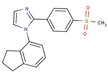 1-(2,3-dihydro-1H-inden-4-yl)-2-[4-(methylsulfonyl)phenyl]-1H-imidazole