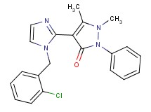 4-[1-(2-chlorobenzyl)-1H-imidazol-2-yl]-1,5-dimethyl-2-phenyl-1,2-dihydro-3H-pyrazol-3-one